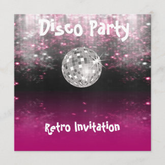 Retro Disco Feest uitnodiging