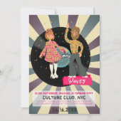 Retro Disco Feest Uitnodiging (Voorkant)