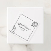 Retro Disco gepersonaliseerde bruiloft dank u Bedankjes Labels (In situ)