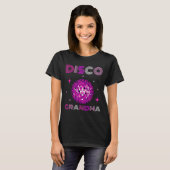 Retro Disco Grandma 70s 80s Dance Party Mirror Bal T-shirt (Voorkant volledig)