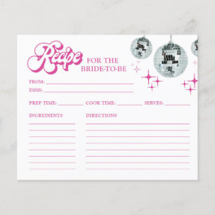 Retro Disco Groove Vrijgezellenfeest Recept Kaarte