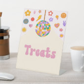 Retro Disco Groovy Trestabel Teken Reclamebord Met Voetstuk (Insitu)