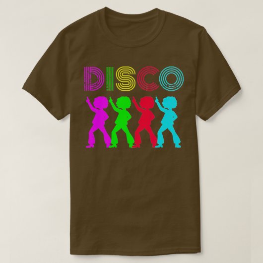 Retro Disco Hustle Dansende  Thaise Partij T-shirt (Design voorkant)