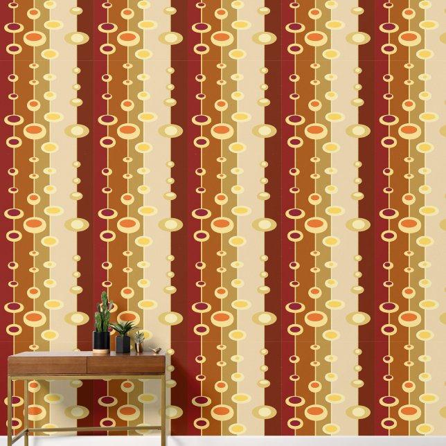 Retro disco jaren 70 aardse vibes wallpaper behang (Hal)