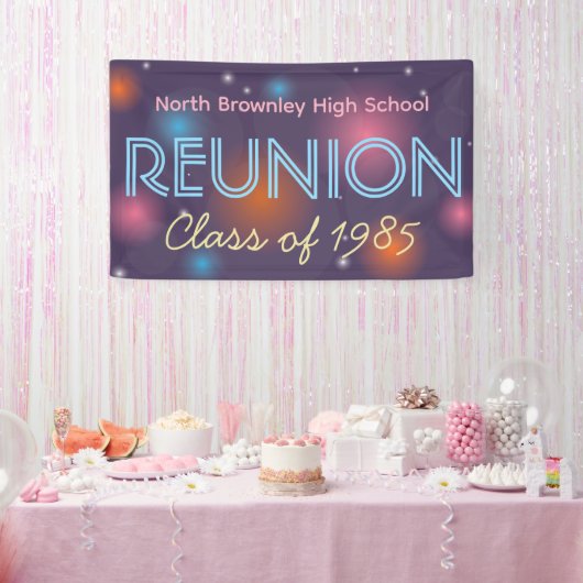 Retro Disco Klas Reünie banner (Feest)