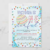 Retro Disco Lights Wonders verjaardagsuitnodiging Kaart (Voorkant)