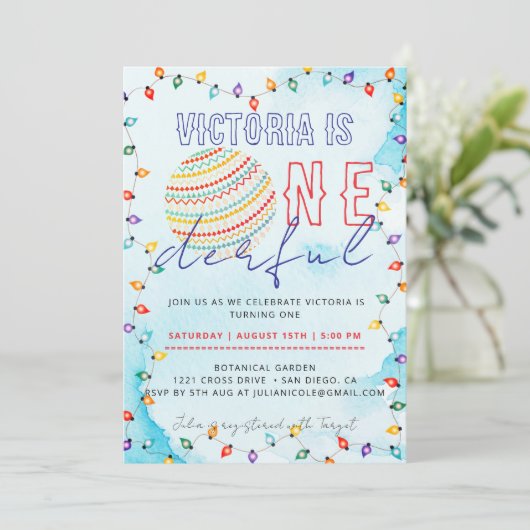 Retro Disco Lights Wonders verjaardagsuitnodiging Kaart (Staand voorkant)