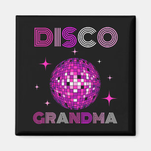 Retro Disco Oma 70s 80s Dansfeest Spiegelbal Magneet
