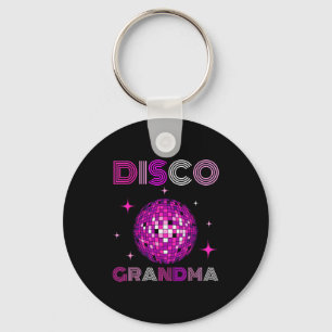 Retro Disco Oma 70s 80s Dansfeest Spiegelbal Sleutelhanger