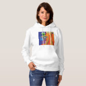 Retro Disco Party 70s Funk Art Hoodie (Voorkant volledig)