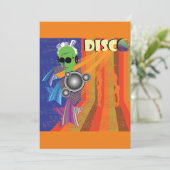 Retro Disco Party 70s Funk Art Kaart (Staand voorkant)