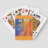 Retro Disco Party 70s Funk Art Pokerkaarten (Achterkant)