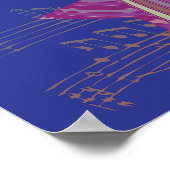 Retro Disco Party 70s Funk Art Poster (Hoek)