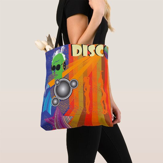 Retro Disco Party 70s Funk Art Tote Bag