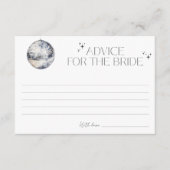 Retro Disco Party advies voor de bruid Informatiekaartje (Voorkant)