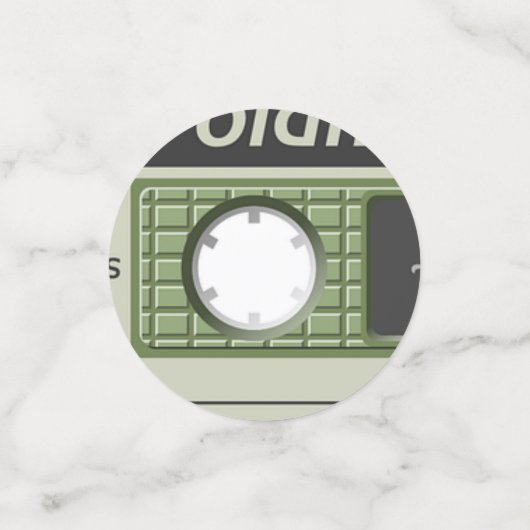 Retro Disco Party Confetti (Kleine voorkant)