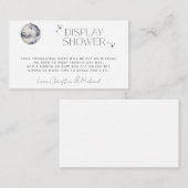 Retro Disco Party Display Douche Informatiekaartje (Voorkant / Achterkant)