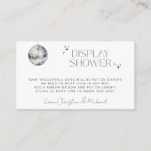 Retro Disco Party Display Douche Informatiekaartje (Voorkant)