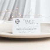 Retro Disco Party Display Douche Informatiekaartje