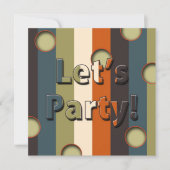 RETRO -DISCO PARTY INVITATION -multi-purpose Kaart (Voorkant)