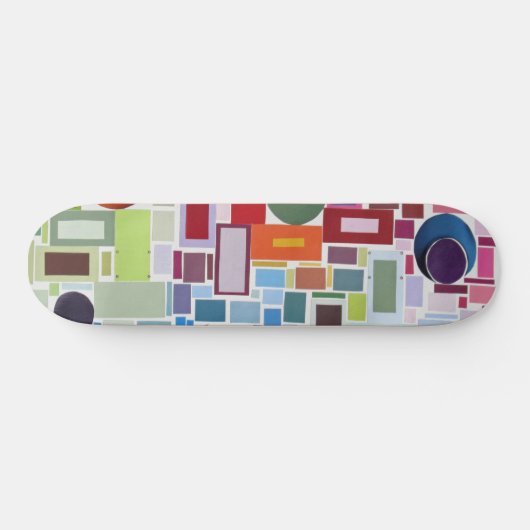 Retro Disco Party op Collage Persoonlijk Skateboard (Horizontaal)