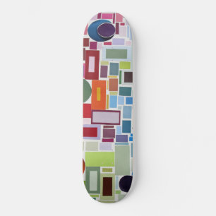 Retro Disco Party op Collage Persoonlijk Skateboard