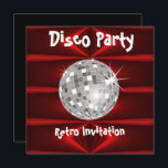 Retro Disco Party-uitnodiging Kaart<br><div class="desc">Disco Party kantoor party over feestviering op uitnodiging van feestdag</div>