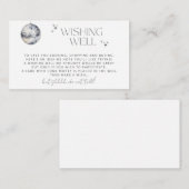 Retro Disco Party Wishing Well Informatiekaartje (Voorkant / Achterkant)