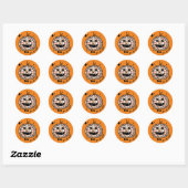 Retro Disco Pompoen Halloween Sticker (Vel)