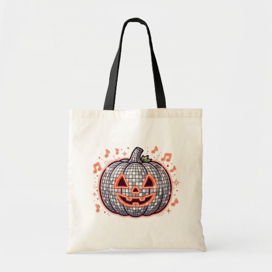 Retro Disco Pompoen Halloween Tas (Voorkant)