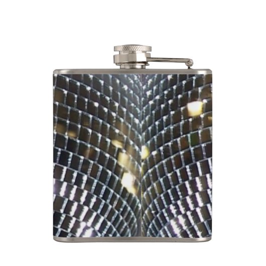 Retro Disco Queen Shiny Mirror | Disco Ball Heupfles (Achterkant)