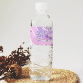 Retro Disco Roller Schaats 1e Verjaardag Waterfles Etiket