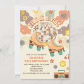 Retro Disco Roller Schaats 5e Verjaardag Kaart (Voorkant)