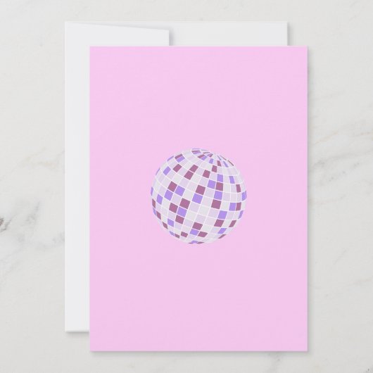 Retro Disco Roller Schaats Bedankkaart (Achterkant)