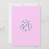 Retro Disco Roller Schaats Let's Party 3rd Birthda Kaart (Achterkant)