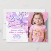 Retro Disco Roller Schaats Let's Schaats 4th Birth Kaart (Voorkant)