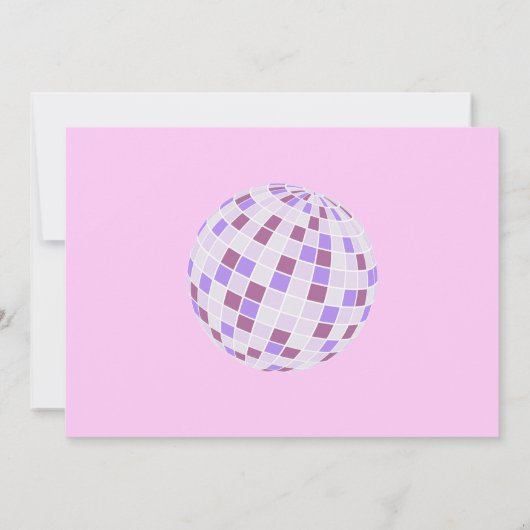 Retro Disco Roller Schaats Let's Schaats 4th Birth Kaart (Achterkant)