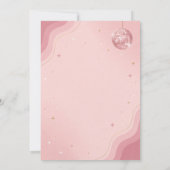 Retro Disco Rose Gold Verjaardag Kaart (Achterkant)