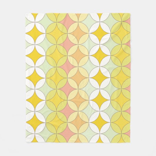 Retro Disco Style Naadloos patroon Fleece Deken (Voorkant)