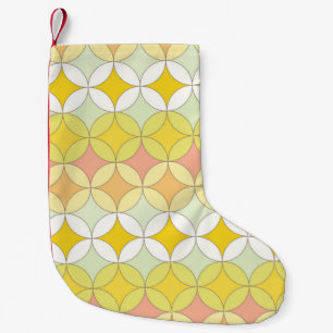 Retro Disco Style Naadloos patroon Kleine Kerstsok