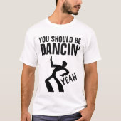 Retro Disco T-shirts, MOET DANCIN ZIJN." T-shirt (Voorkant)