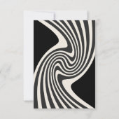 Retro Disco Thema Bruiloft Dankkaart (Achterkant)