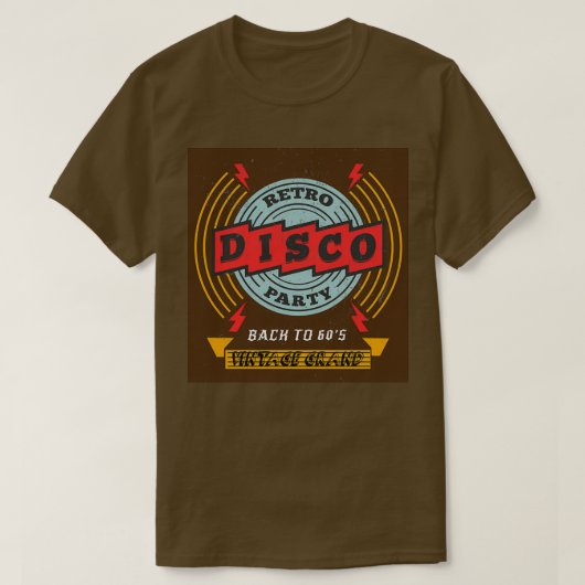 Retro disco Triblend T-shirt (Design voorkant)