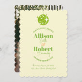 Retro Disco Wedding Invitation Kaart (Voorkant / Achterkant)