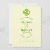 Retro Disco Wedding Invitation Kaart (Voorkant)