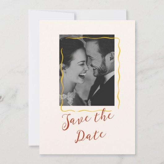 Retro Disco Wedding Save The Date (Achterkant)