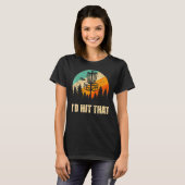 Retro Disk Golf Spor Sunset  Frisbee Golf T-shirt (Voorkant volledig)