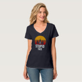 Retro Disk Golf Stupid Tree Funny Frisbee Golf Gif T-shirt (Voorkant volledig)