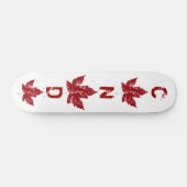 Retro Disted Canada Maple Leaf Skateboard (Horizontaal)