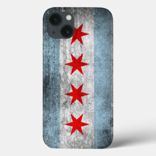 Retro Distress Chicago-vlag Case-Mate iPhone Case